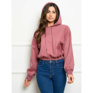 Rouge Pink French Terry Hoodie